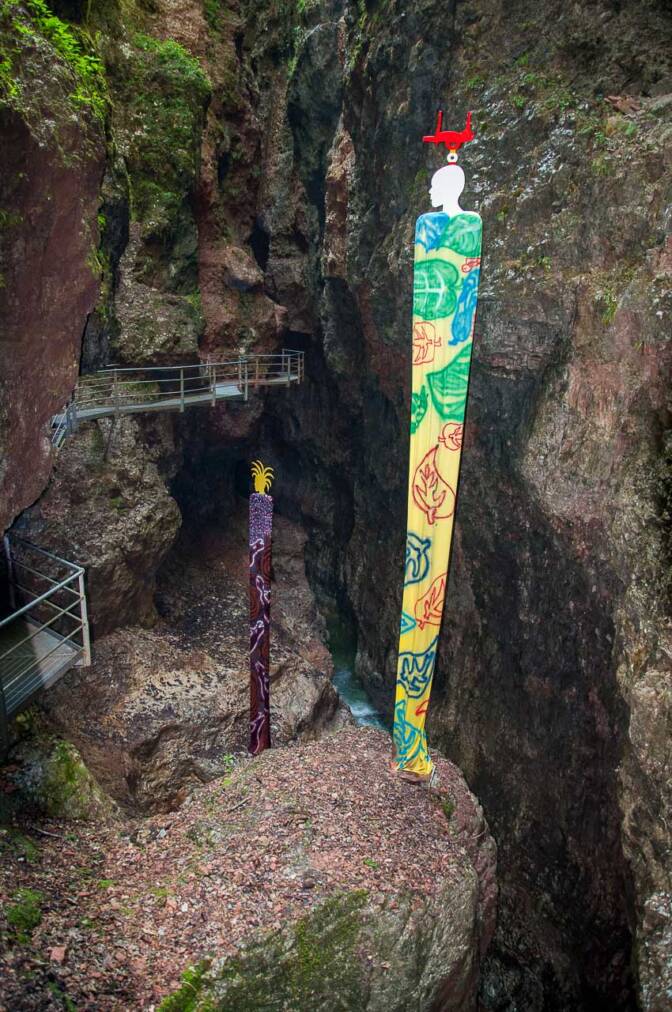 Ausstellung in der Novella Schlucht