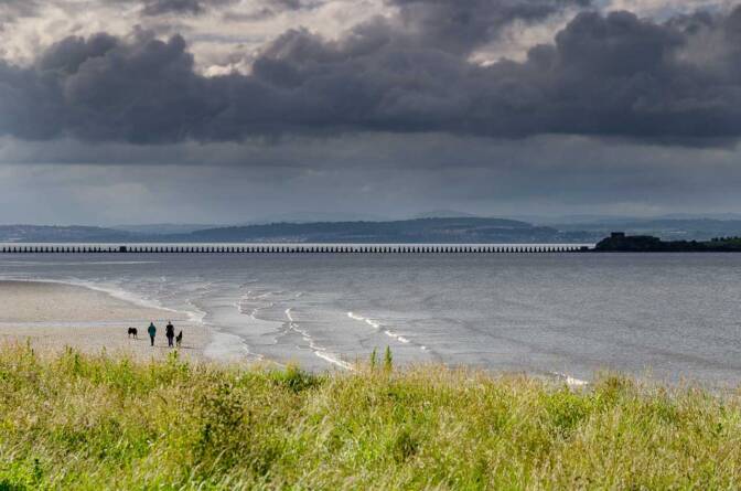 Cramond Island bei Edinburgh in Schottland