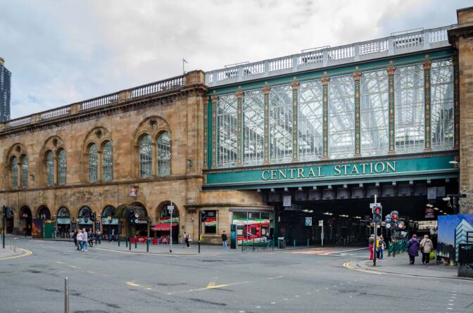 Bahnhof, Central Station, Glasgow, Schottland, Zugbahnhof
