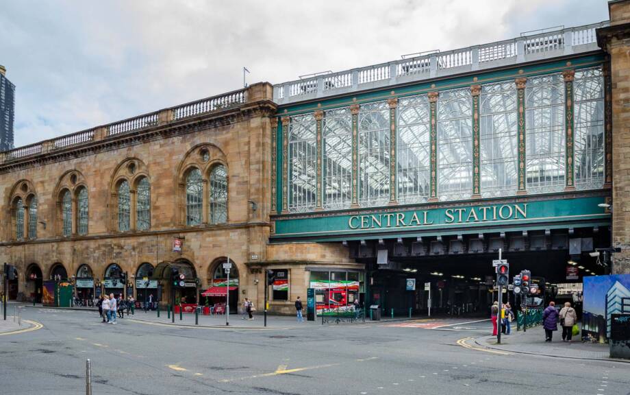 Bahnhof, Central Station, Glasgow, Schottland, Zugbahnhof