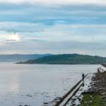 Cramond Island Edinburgh, Cramond, Ebbe, Edinburgh, Flut, Insel, Island, Schottland, Seeweg, Walkway, Wasserpfad, isola