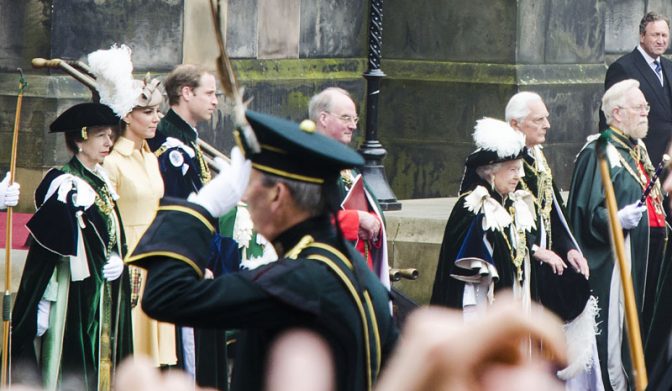 Queen Elisabeth II in Edinburgh