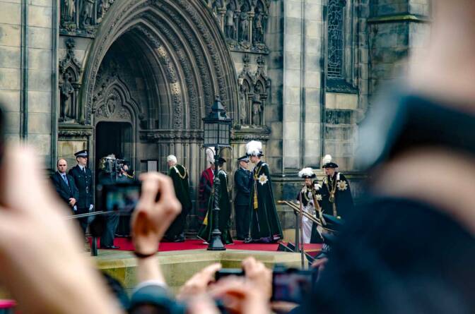 Queen Elisabeth II in Edinburgh