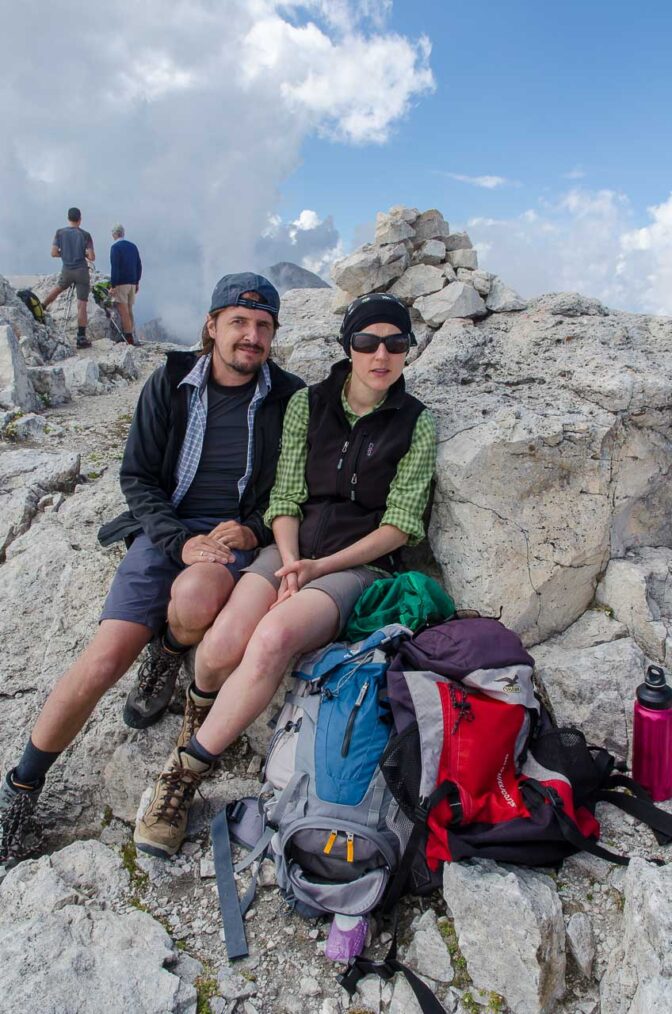 Angekommen auf der Cima Fradusta