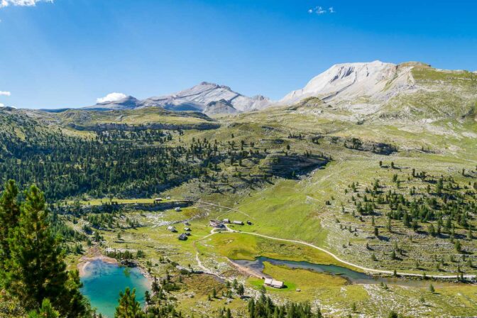 Der Lè Vert See und das Parlament der Murmeltiere auf der Fanes Alm
