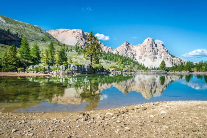 Lè Vert See auf der Fanes Alm