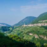 Cembra, Cembratal, Dorf, Faver, Panoramaaufnahme, TN, Trentino, Val di Cembra