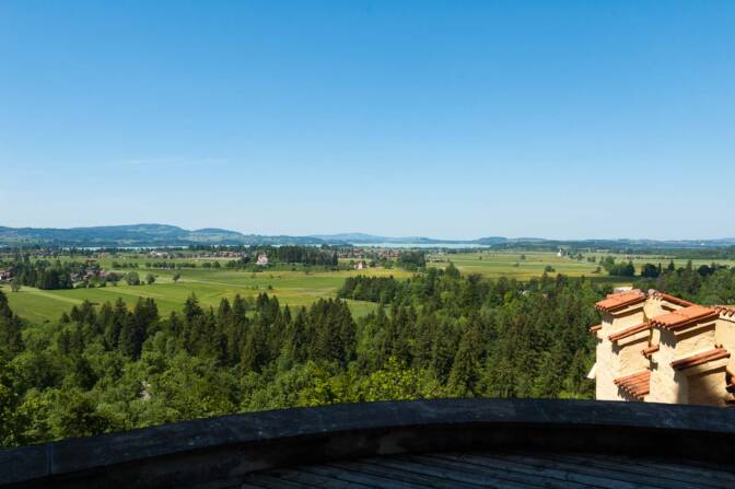 Allgäu Ausblick Schloss Hohenschwangau