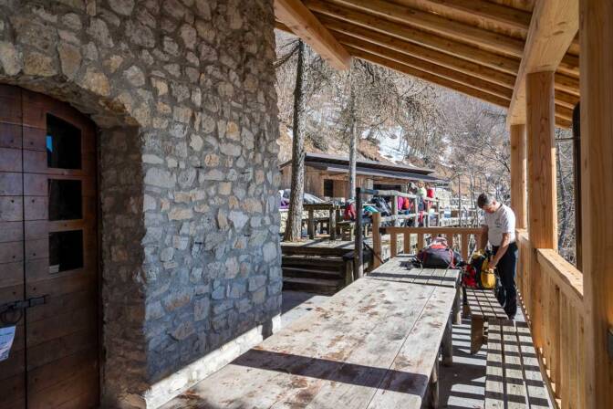 Baita Segala über dem Gardasee