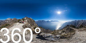 Auf der Cima di Mughera hoch über Limone am Gardasee