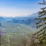 Blick von Seit ins Südtiroler Unterland, Autobahn, Etsch, Etschtal, Leifers, Mitterberg, Südtiroler Unterland, Unterland