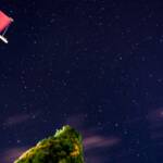 Tiroler Sternenhimmel, Himmel, Nacht, Nachtaufnahme, Stern, Sterne, Sternenhimmel, Zypresse, Zypressen, cipresso, cypress, weißrot