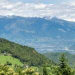 Blick nach Meran und Dorf Tirol, Meran, Texelgruppe