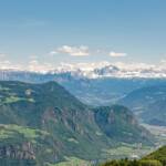 Bozen mit Rosengarten, Bolzano, Bozen, Catinaccio, Dolomitenblick, Landeshauptstadt Südtirol, Rosengarten, Rosengartengruppe, Tschöggelberg, Tschögglberg