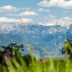 Blick von Perdonig zum Schlern, Schlern, Schlerngebiet, Schlernmassiv, Schlernspitzen, Sciliar