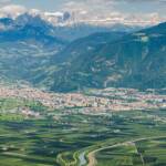 Alpenstadt, Bolzano, Bozen, Catinaccio, Dolomitenblick, Etsch, Landeshauptstadt Südtirol, Rosengarten, Rosengartengruppe