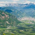 Alpenstadt, Bolzano, Bozen, Catinaccio, Dolomitenblick, Etsch, Landeshauptstadt Südtirol, Rosengarten, Rosengartengruppe