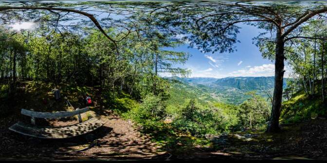 360° Blick ins Burggrafenamt mit Nals, Burgstall und Meran