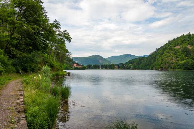 Lago di Lases im Cembratal