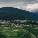 Segonzano mit Erdpyramiden, Cembratal, Gewitterstimmung, Segonzano, Val di Cembra