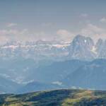 Wanderung Rittner Horn Sarner Scharte, Dolomitenblick