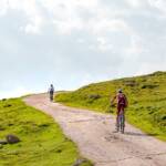 Montainbiker am Rittner Horn, Bike, Biken, Biker, Mountainbike, Mountainbiker, Rad fahren