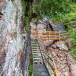 Bletterbach Taubenleck, Bletterbach, Stufen, Taubenleck