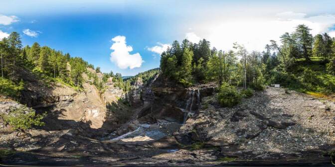 360° im Bletterbach ober dem Butterloch