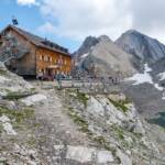 Stettiner Hütte auch Eisjöchlhütte genannt, Cima Bianca Grande, Eisjöchlhütte, Hochweisse, Hochweiße, Hohe Weiße, Pfossental, Stettiner Hütte