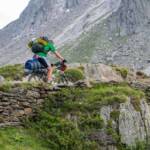 Mountainbiker im Pfossental, Bike, Biker, Mountainbiker, Pfossental, Rad fahren