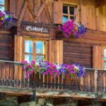 Eishof Alm im Pfossental, Alm, Balkon, Balkonblumen, Eishof, Eishof-Alm, Holz, Matte, Pfossental, Weide, malerisch