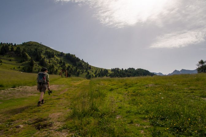 der weitläufige Bergrücken zwischen dem Val San Nicolò und dem Fassatal