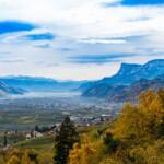 Blick auf Lana und das Etschtal, Burggrafenamt, Etschtal, Lana