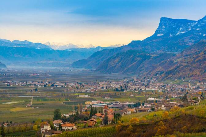 Ausblick über Lana ins Etschtal