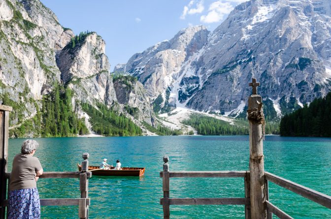 Am Pragser Wildsee kann man herrlich rudern