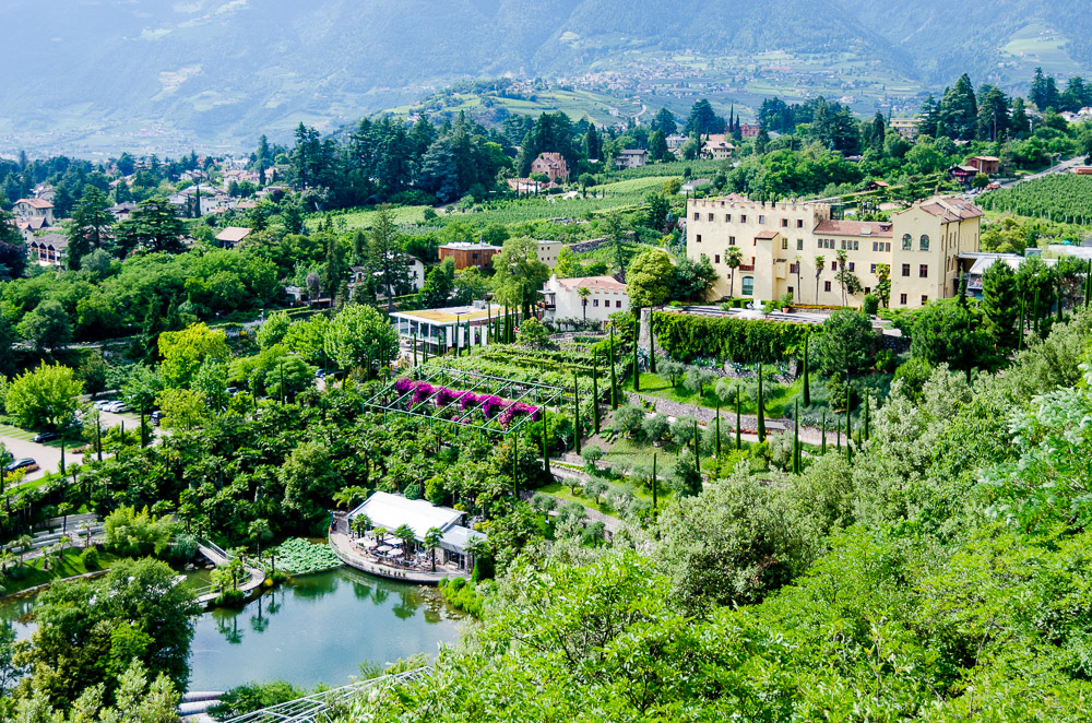 Gärten von Schloss Trauttmansdorff - Wandern Südtirol bis Gardasee