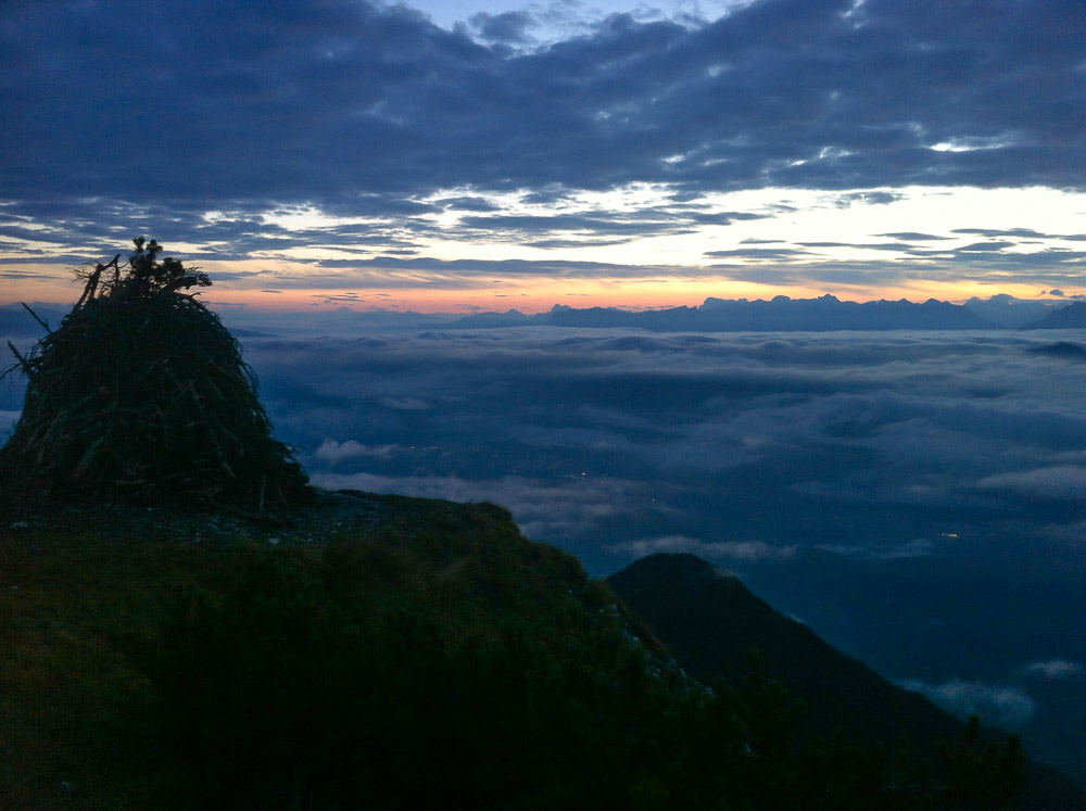 Sonnenaufgang Ã¼ber den Dolomiten