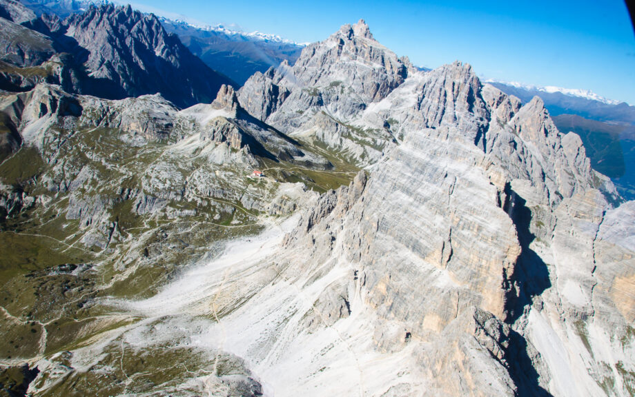 Die Dolomitenalpen von Oben