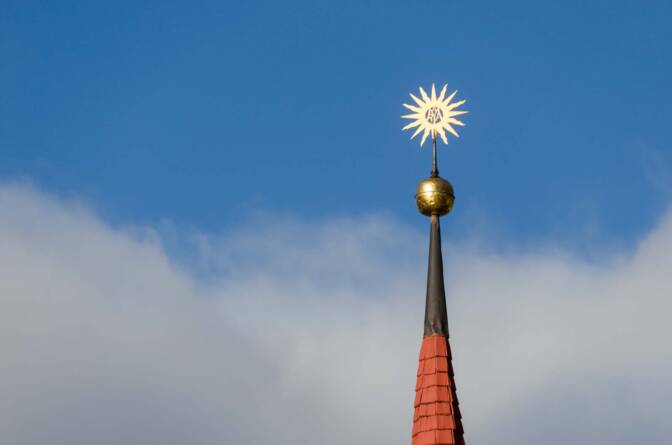 Kirchturmspitze Wallfahrtskirche Maria Trens