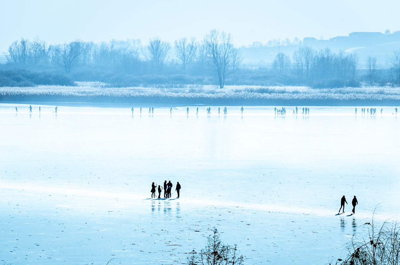 gefrorener Kalterer See