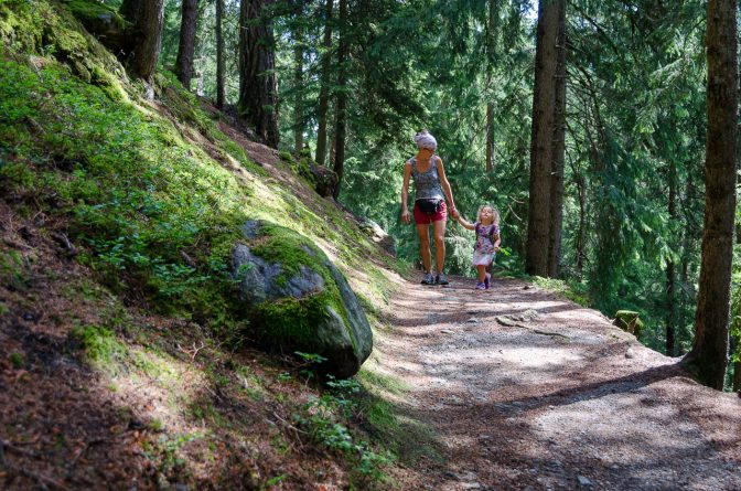 Auf dem Ultner Höfeweg von St. Nikolaus nach St. Gertraud