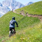 Mountainbiker auf dem Friedrich-August-Weg