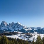 Langkofel, Plattkofel, Schnee, Seiser Alm, Winter