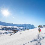 Schlern, Schnee, Schneeschuhwanderer, Seiser Alm, Winter