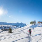 Schlern, Schnee, Schneeschuhwanderer, Seiser Alm, Winter