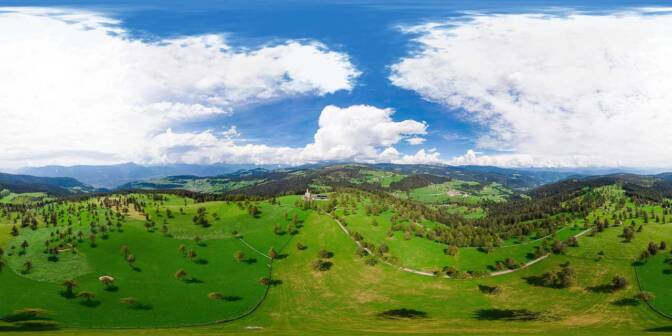 360° über dem Salten. Was für ein herrlicher Rundumblick auf eine recht besondere Kulturlandschaft!