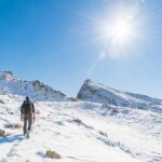Bergsteigen, Gürtelwand, Karlscharte, Schnee, Schneeberger Weißen, Sonne, Tiroler Höhenweg