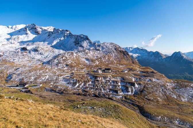 Das Gebiet des Bergwerks Schneeberg