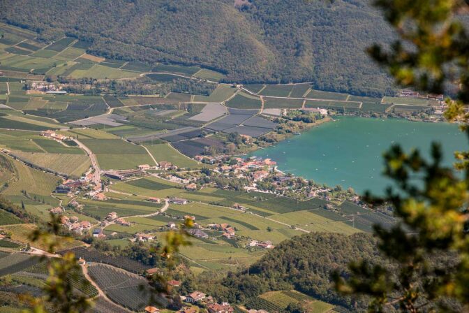 Das Ziel die Lungenfrisch mit ihrem wunderbaren Ausblick nicht nur auf Tramin, sondern auch auf den Kalterer See