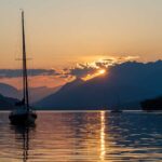 Millstätter See, Sonnenuntergang